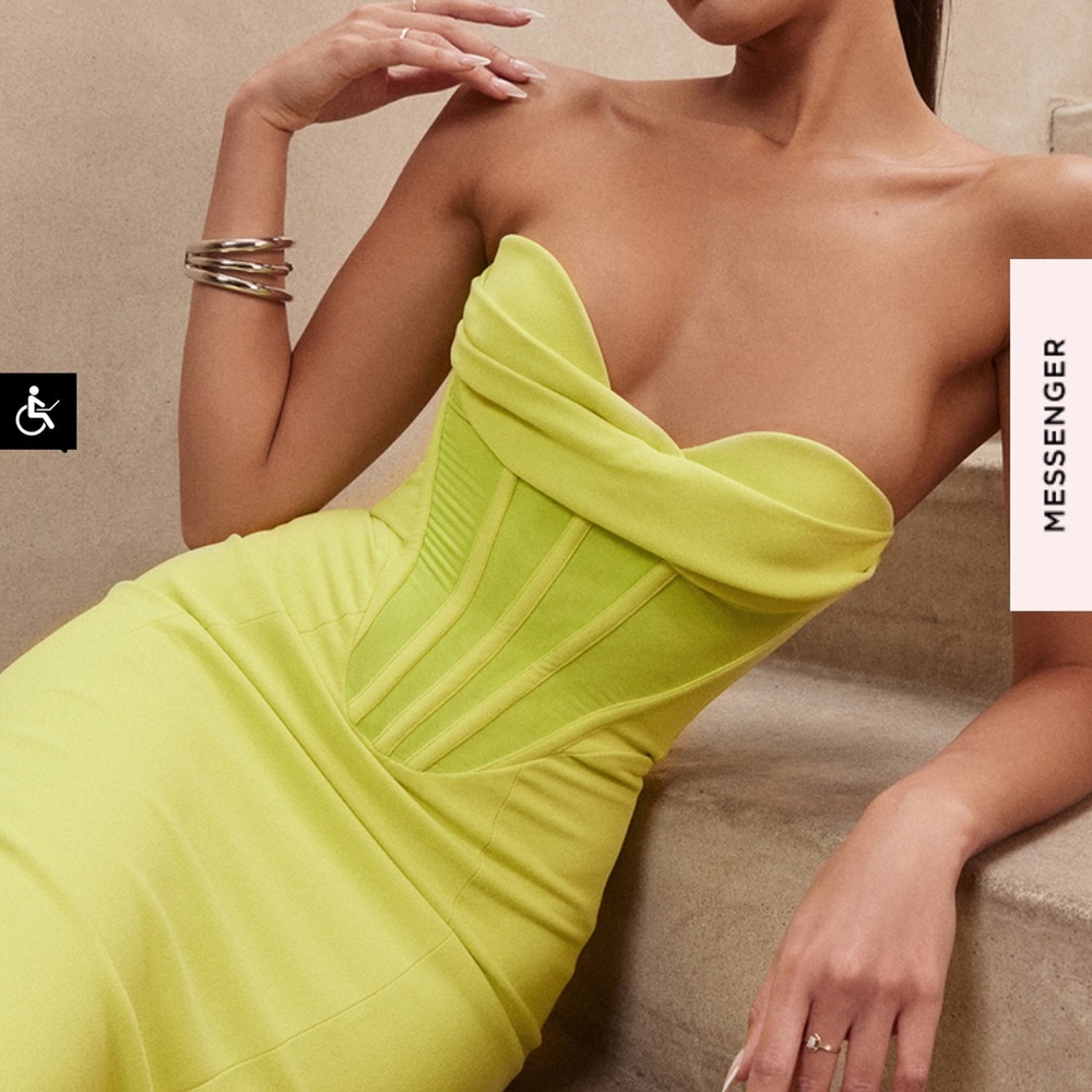 House of CB Lucila Yellow Dress